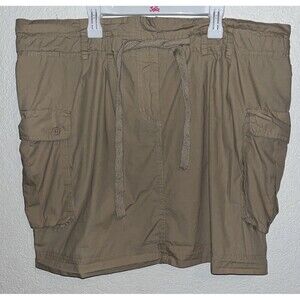 Willi Smith Cargo Pockets Skirt Women Sz 12 Beige